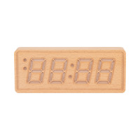 Digitálne hodiny Karlsson Solid Wood Engraved KA6024WD, 8cm